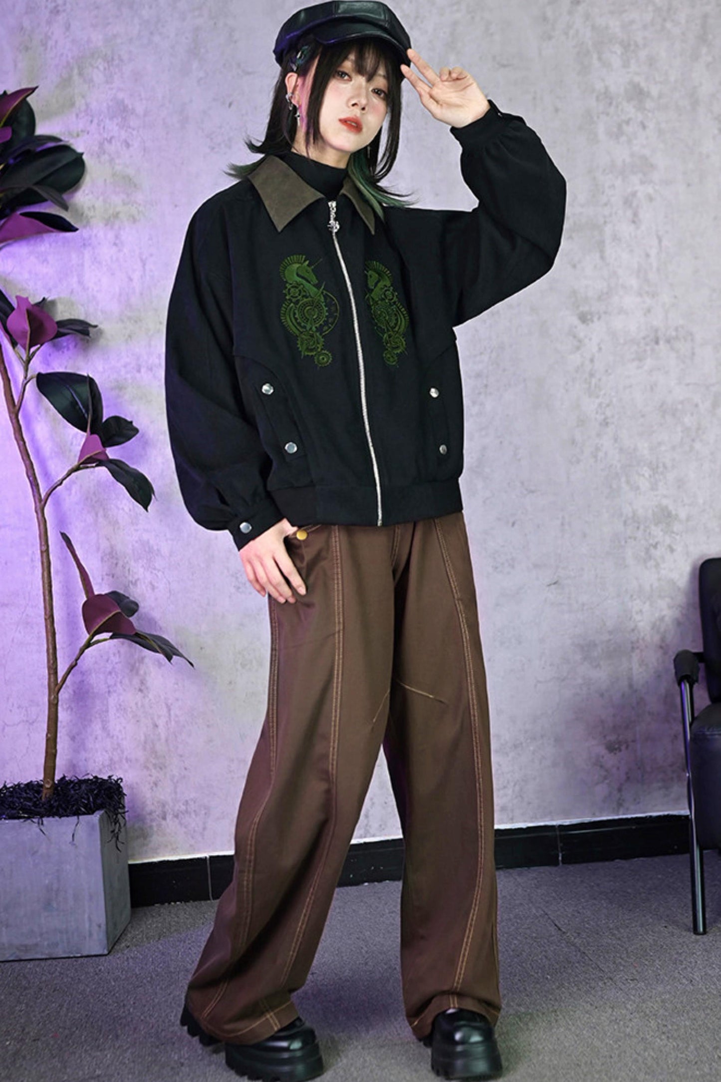 Tencel Patchwork Denim Pants