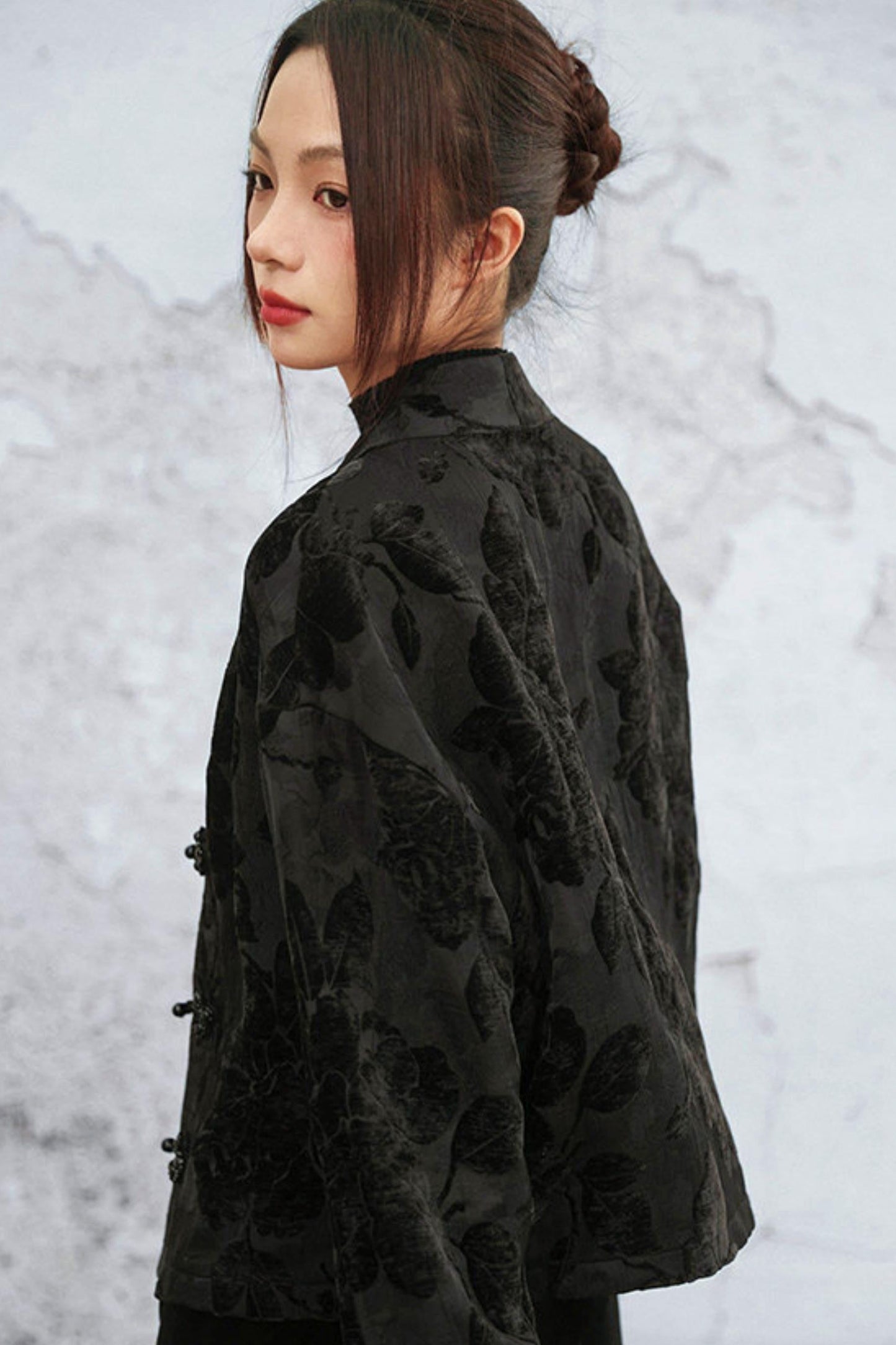 Edgy Jacquard Jacket
