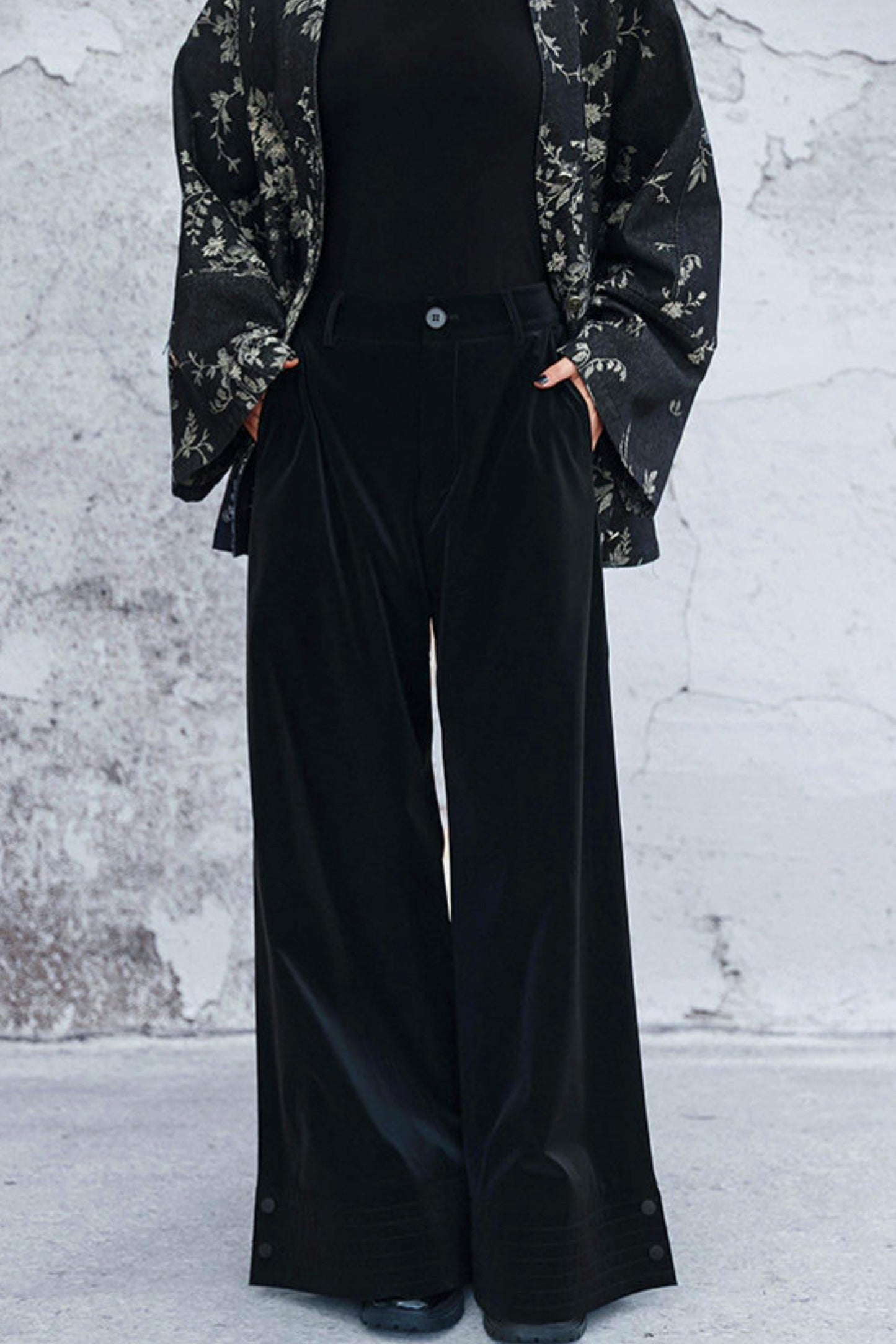 High Waist PU Coated Pants