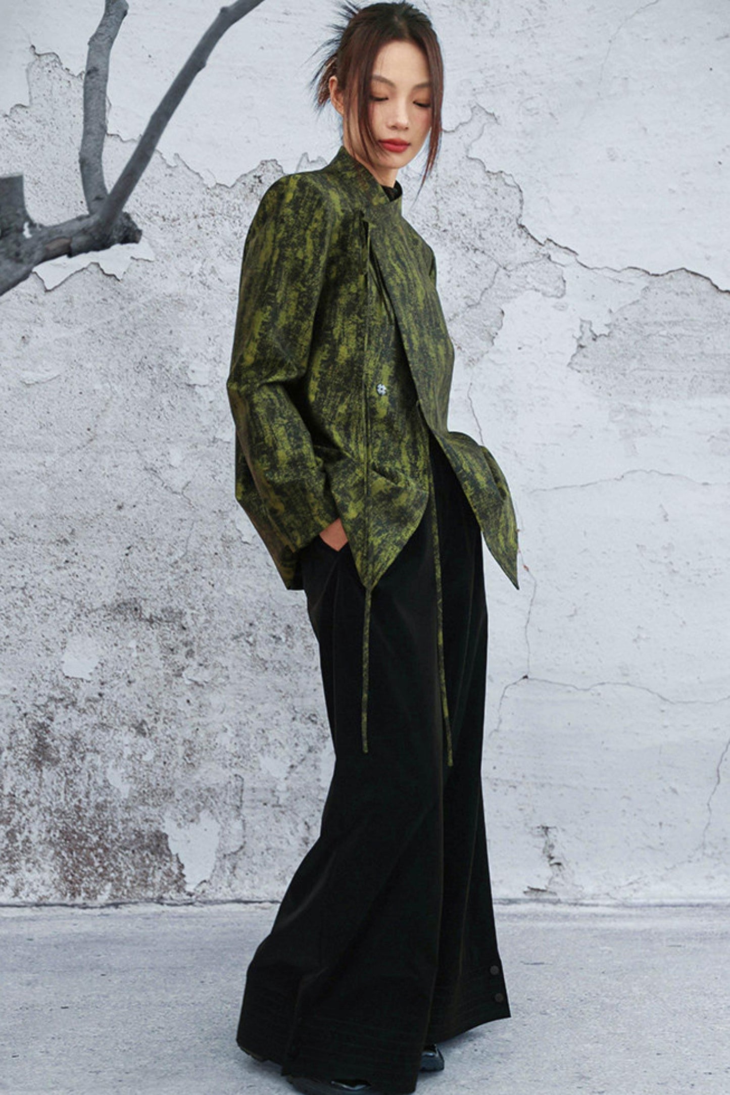 High Waist PU Coated Pants