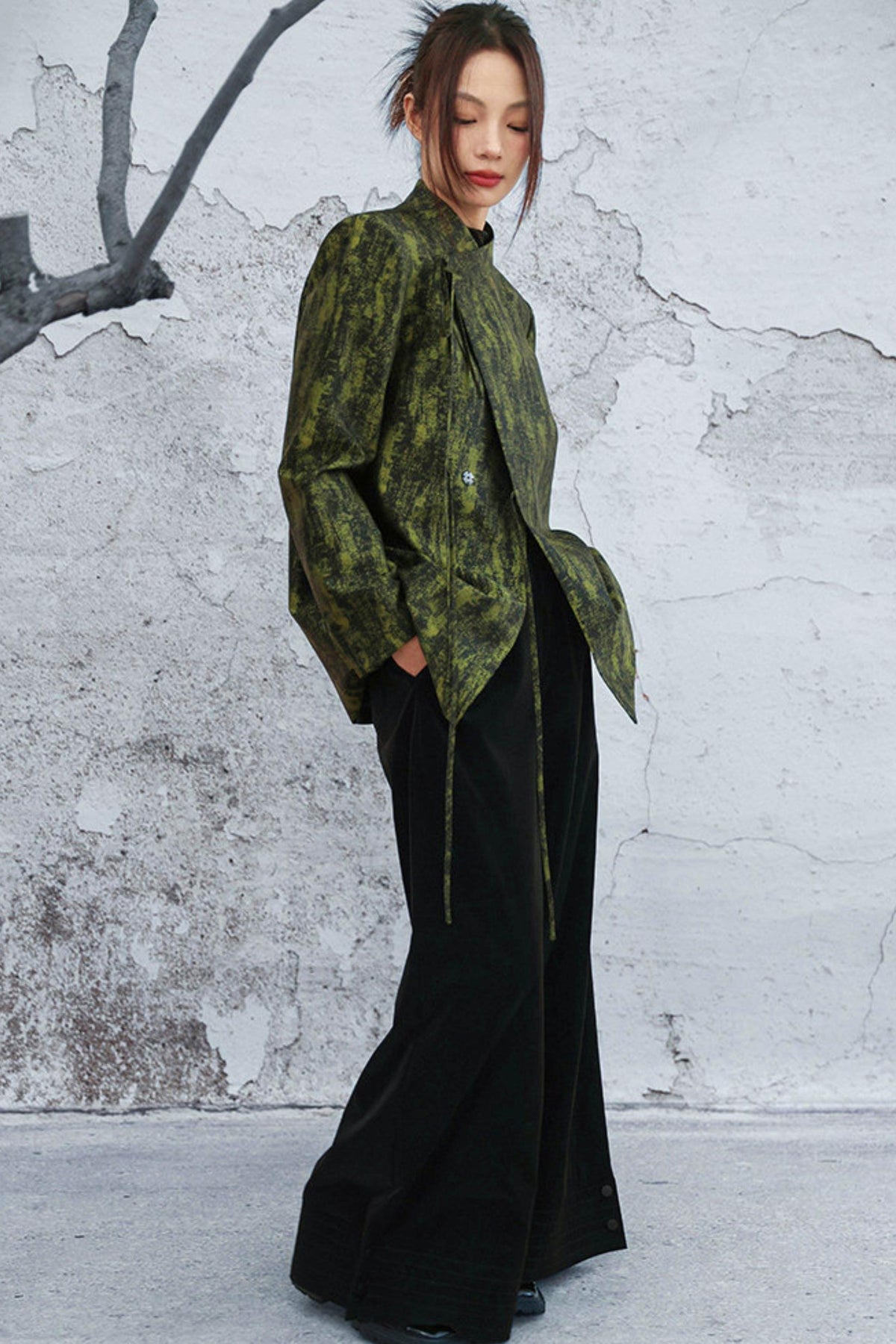High Waist Poodle Coat Pants