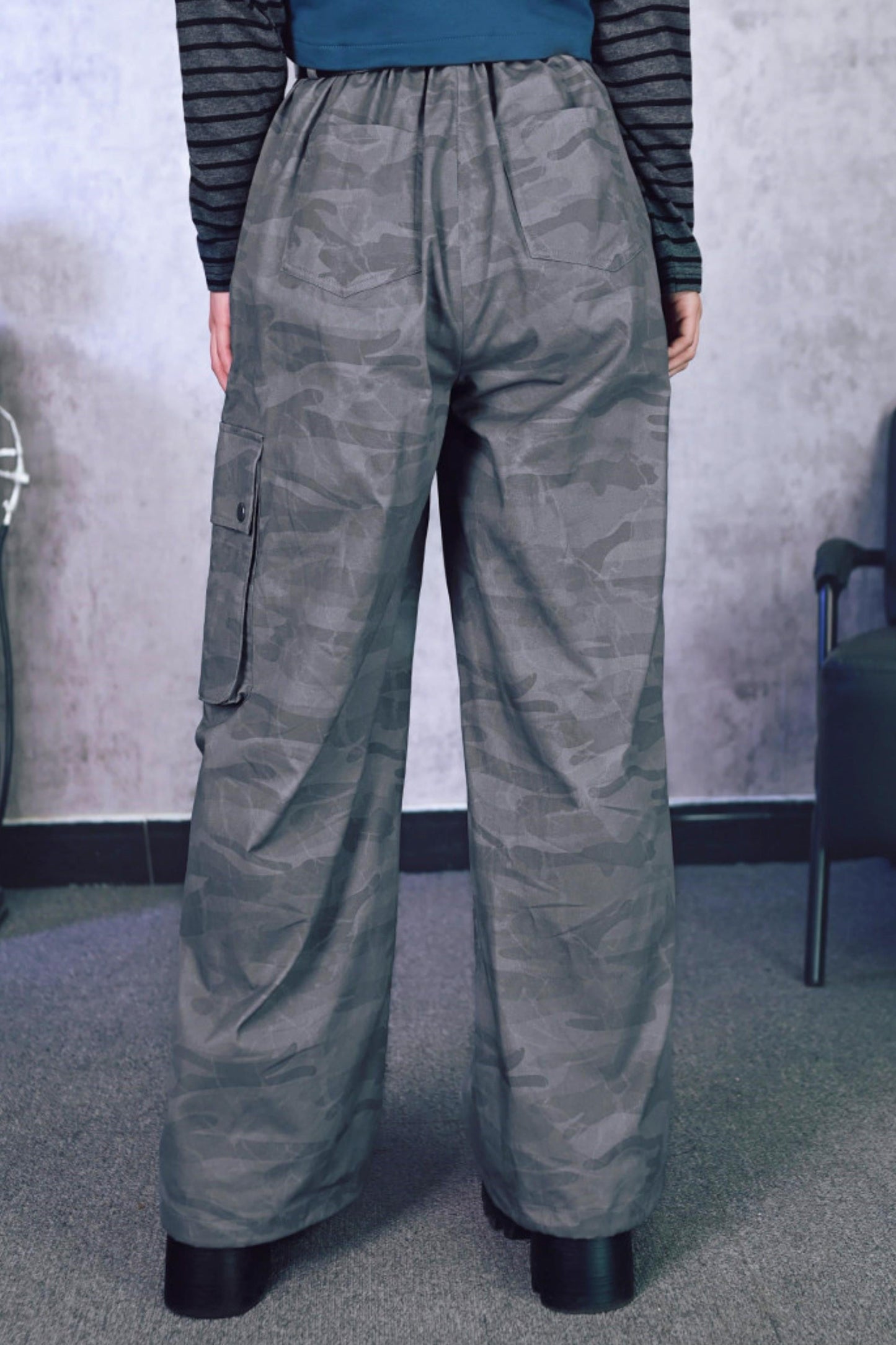 Edgy Cat Wide Leg Pants