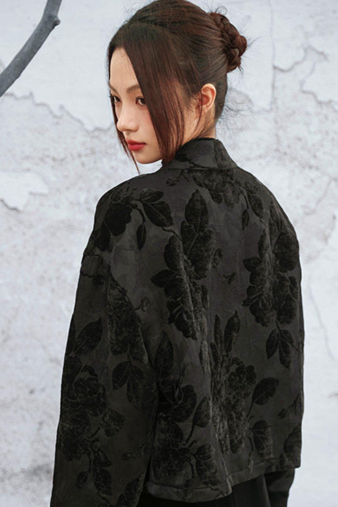 Edgy Jacquard Jacket