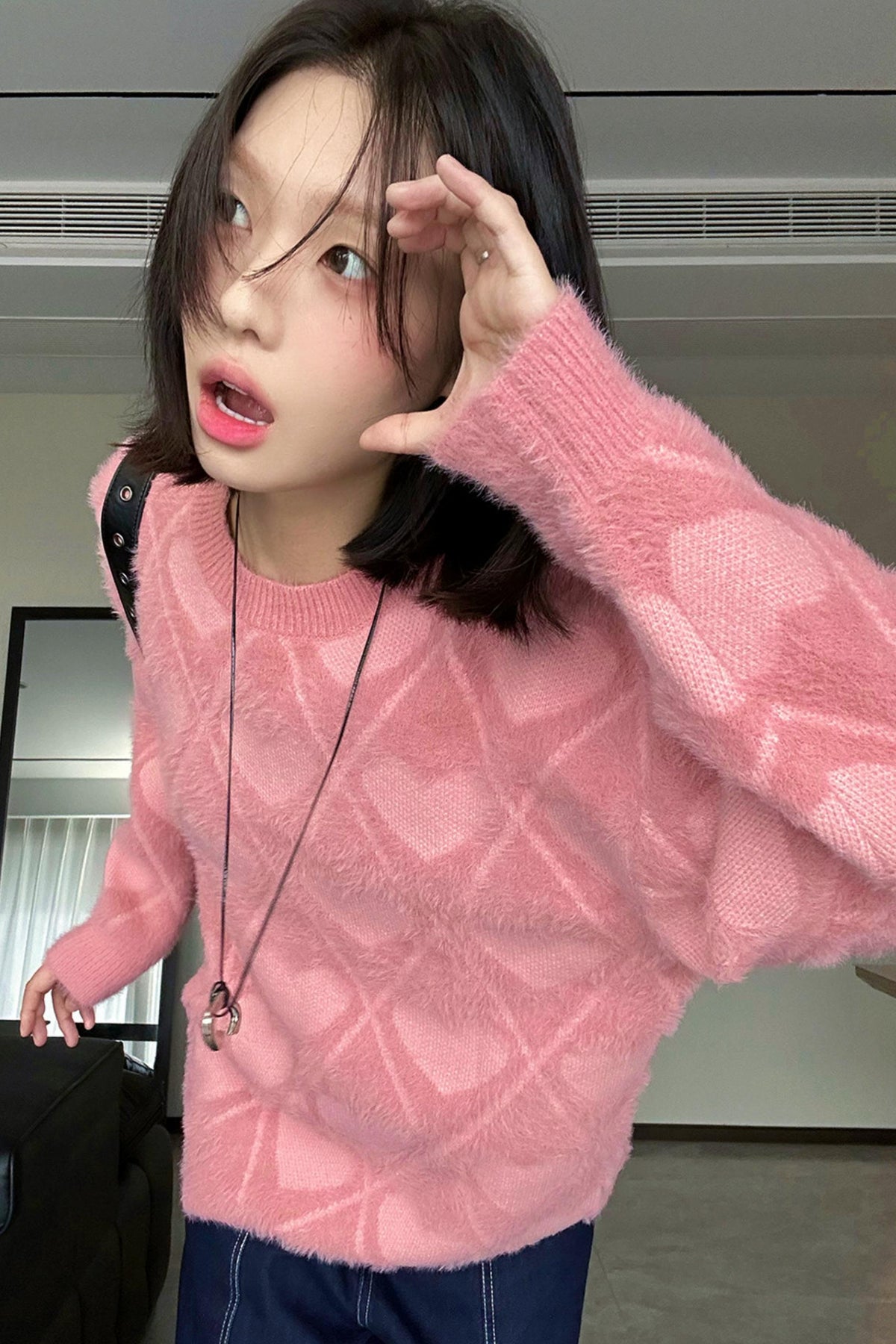 Soft Pink Spring Sweater