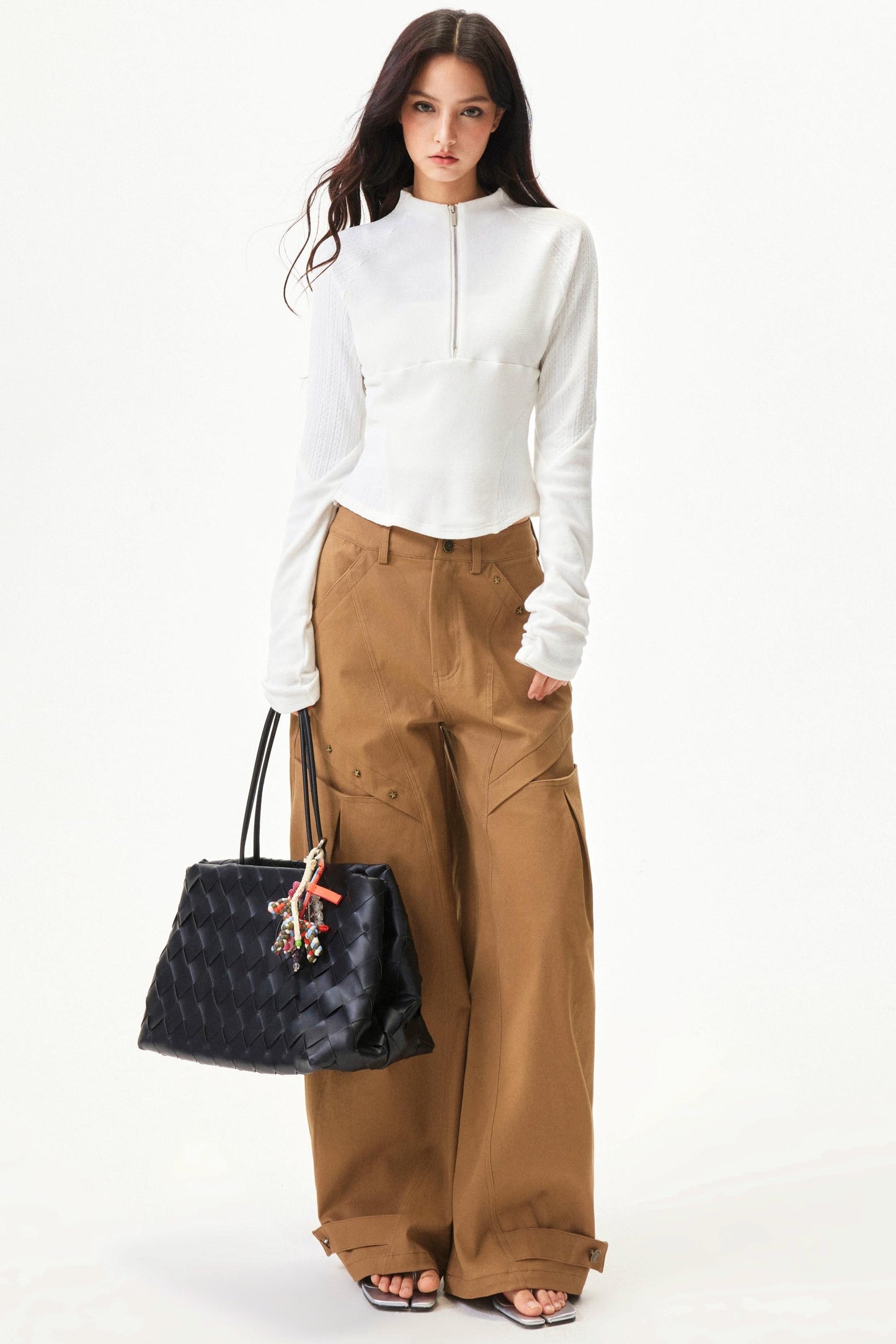 Spicy Waffle Patchwork Top