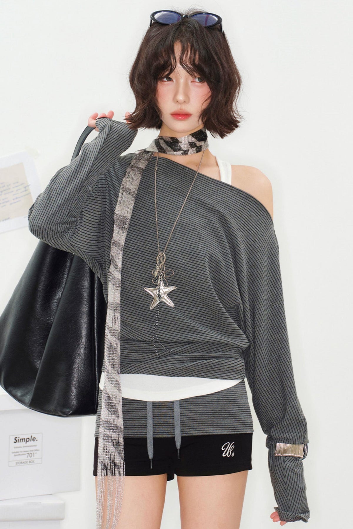 Timescale One-Shoulder Top