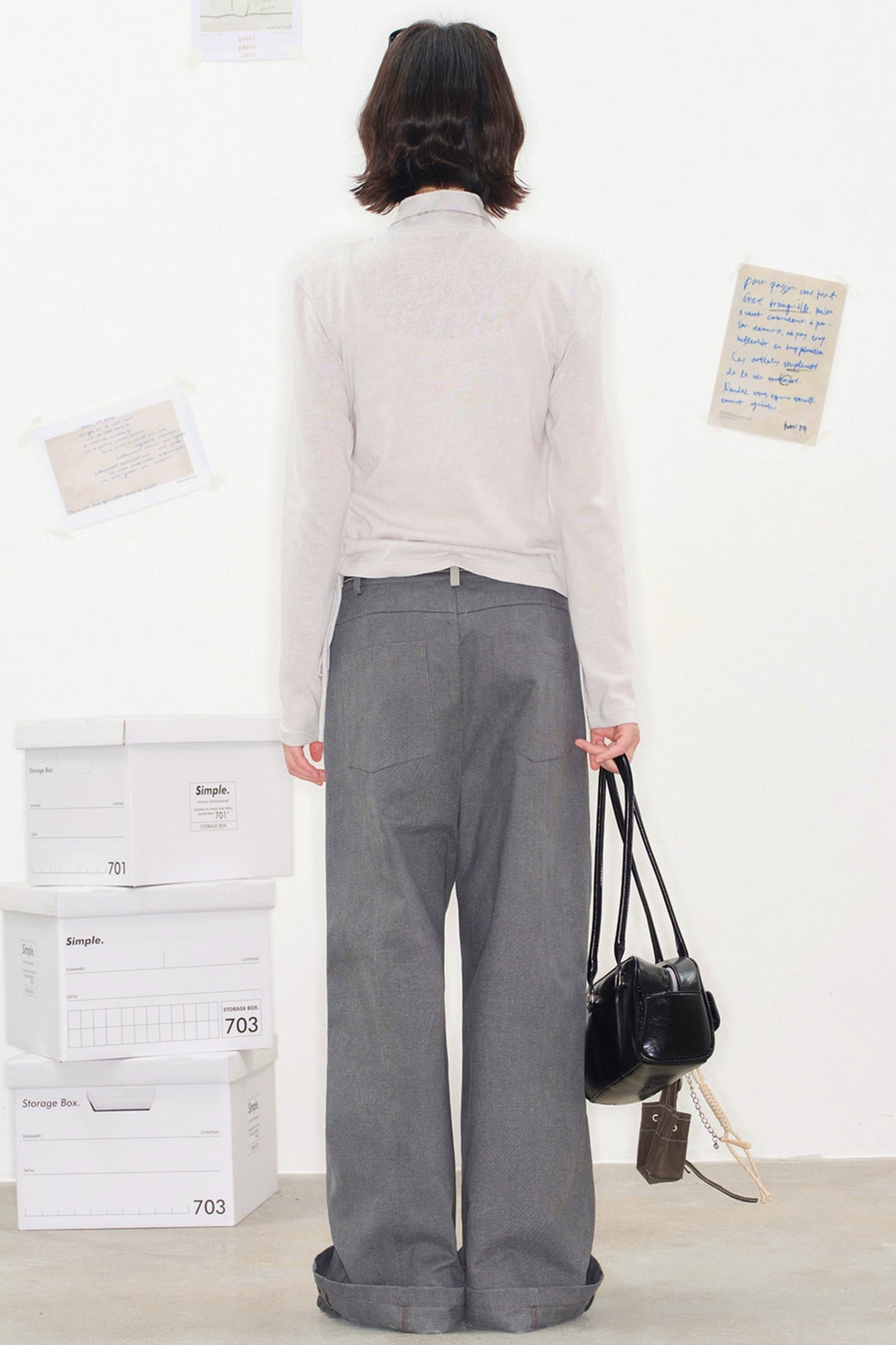 Pixel Patchwork Denim Pants