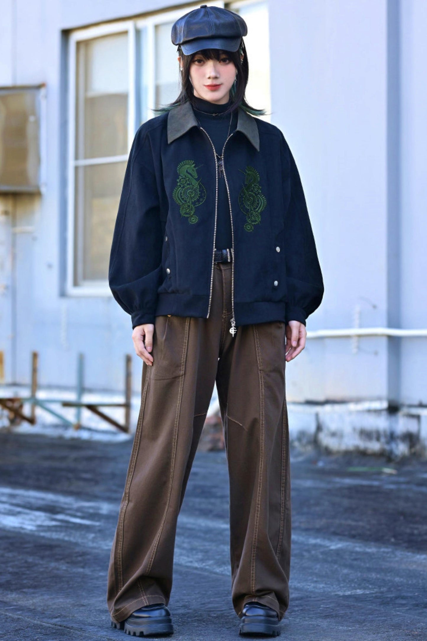 Tencel Patchwork Denim Pants