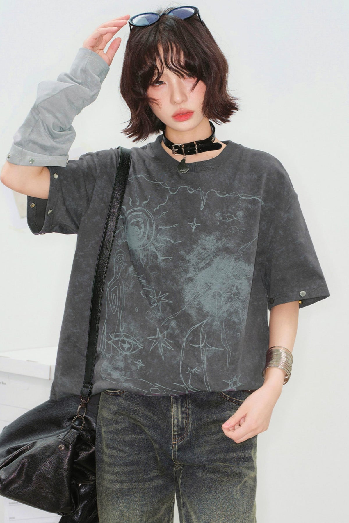 Fading Sunlight Hand-Painted Top