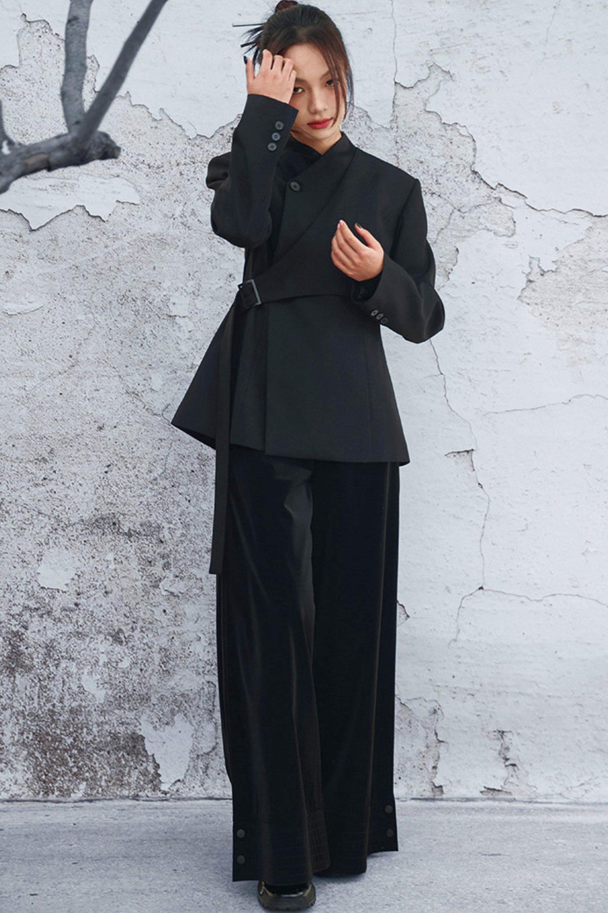 High Waist Poodle Coat Pants