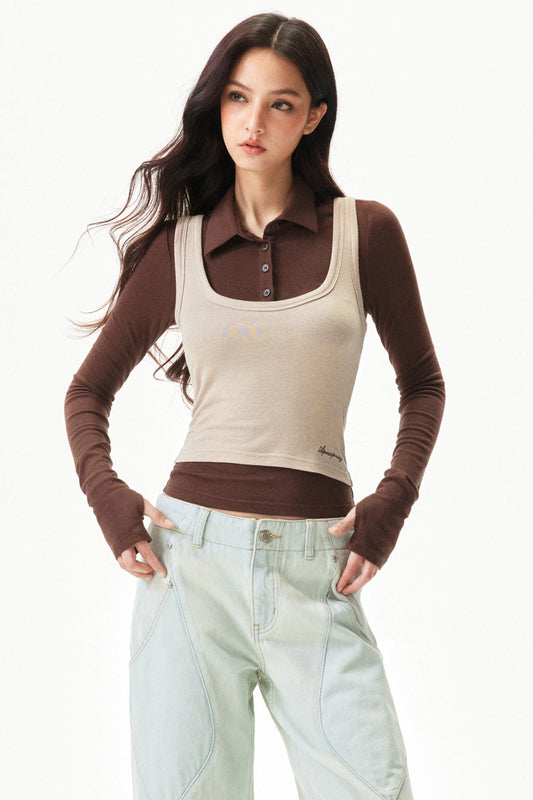 Lyocell Tencel Wool Knit Vest