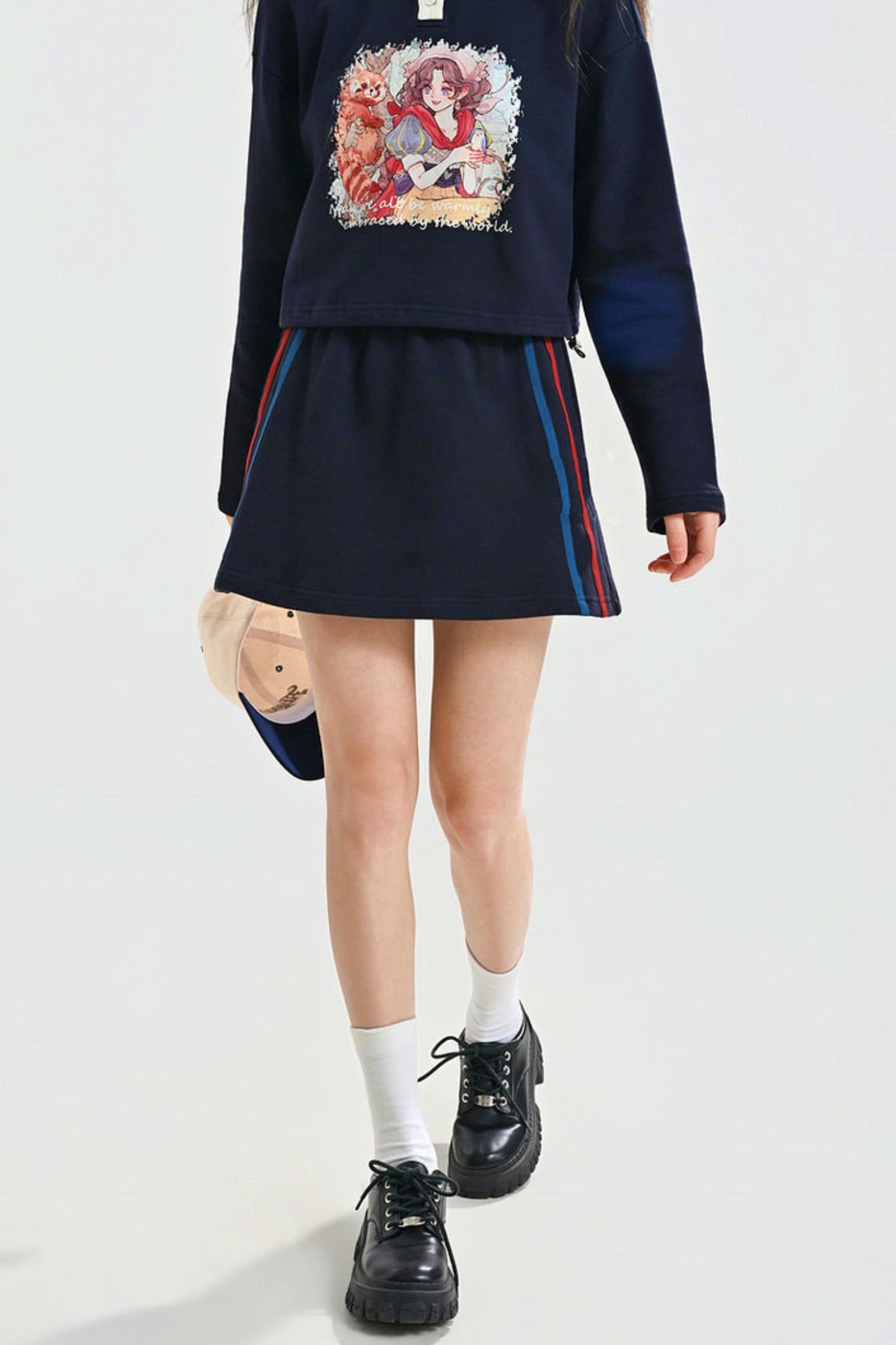 Mori Girl Cotton T-Shirt + Skirt