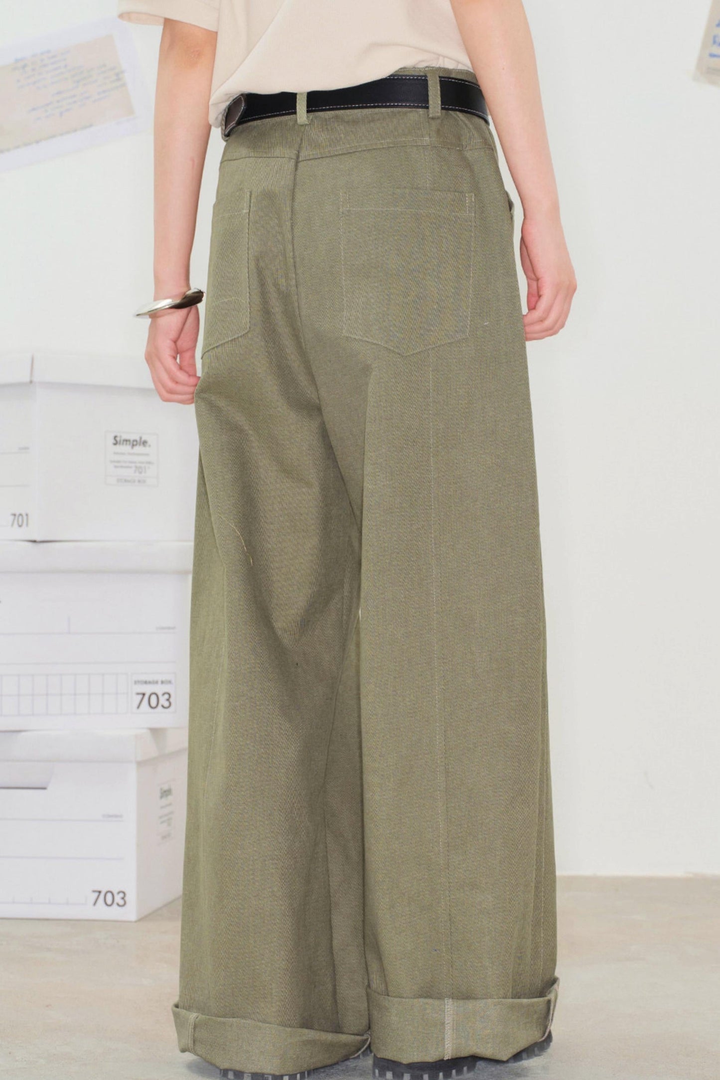 Pixel Patchwork Denim Pants