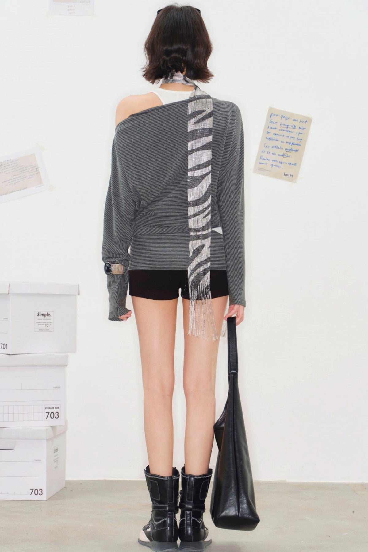 Timescale One-Shoulder Top