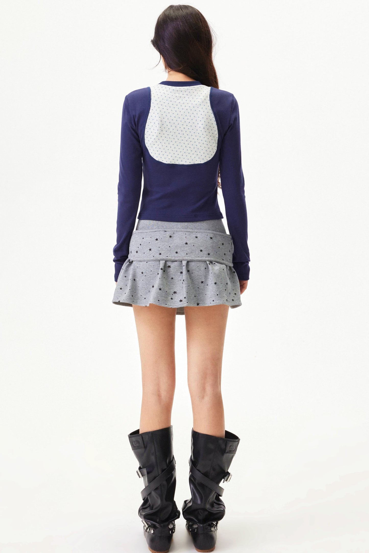 Plaid A-line Short Skirt