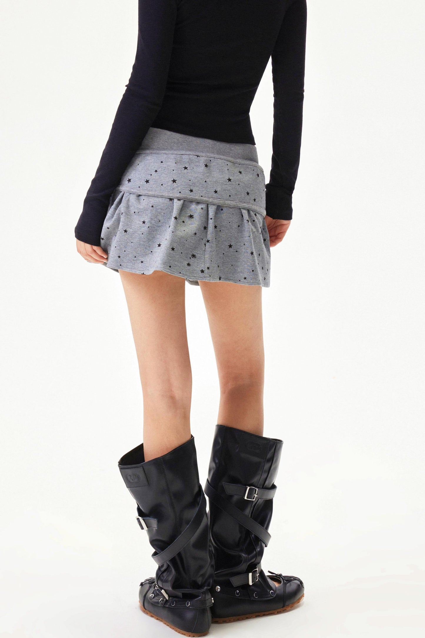 Plaid A-line Short Skirt