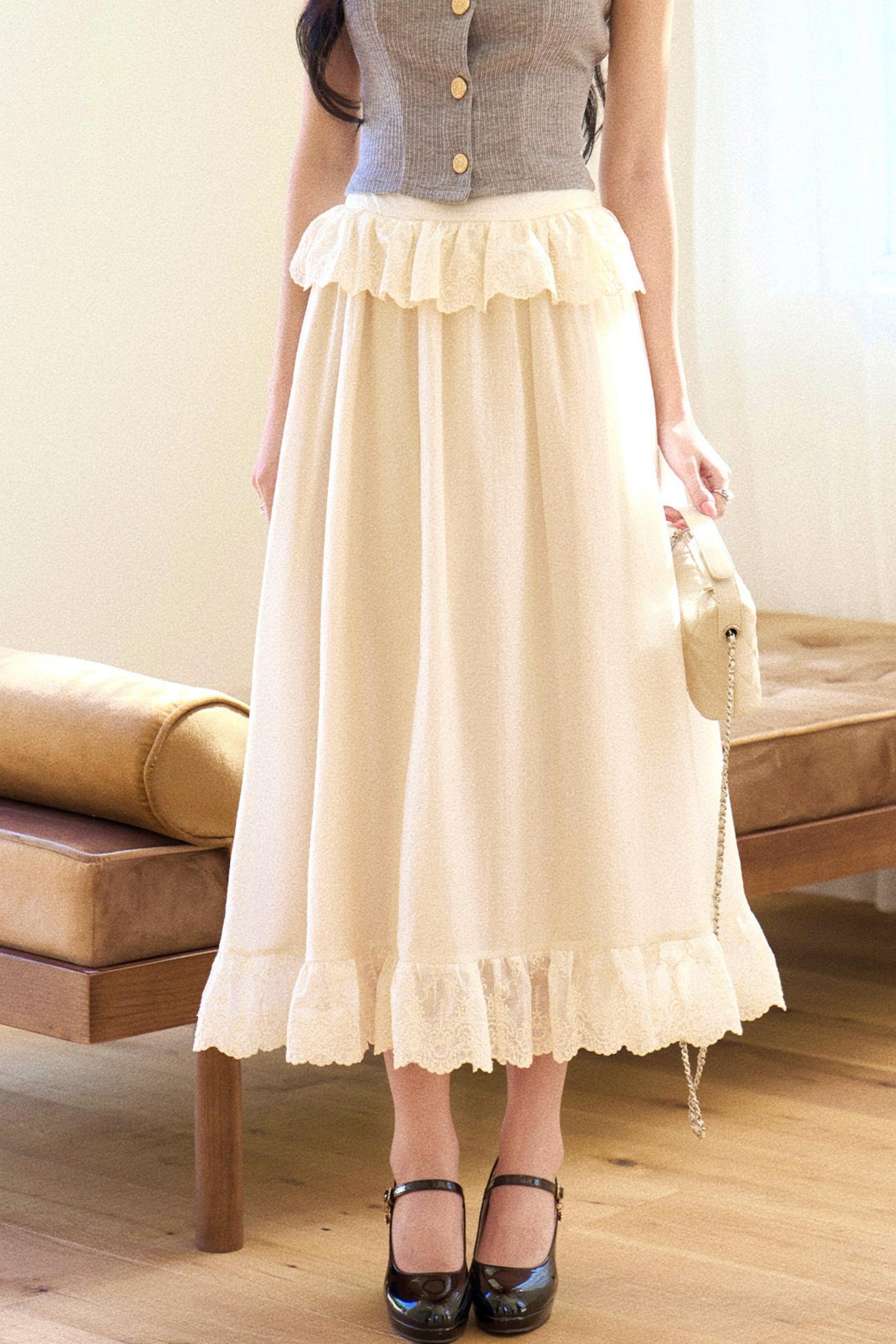 French Wreath Jacket + Top + Skirt