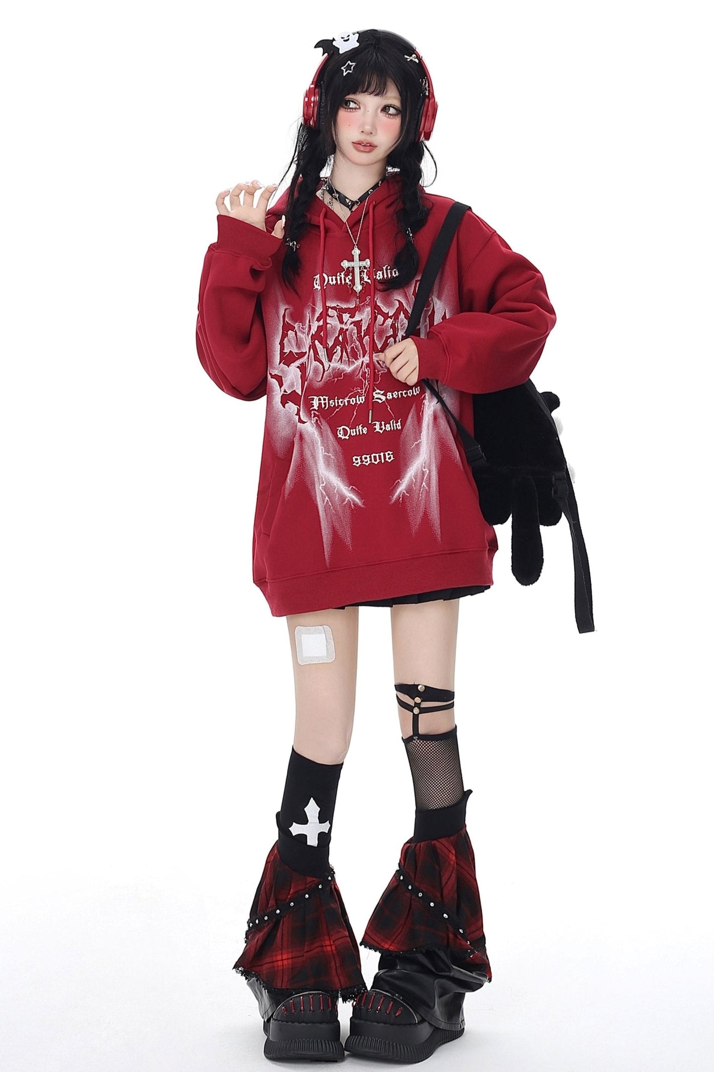 Loose Retro Hoodie Sweatshirt Jacket