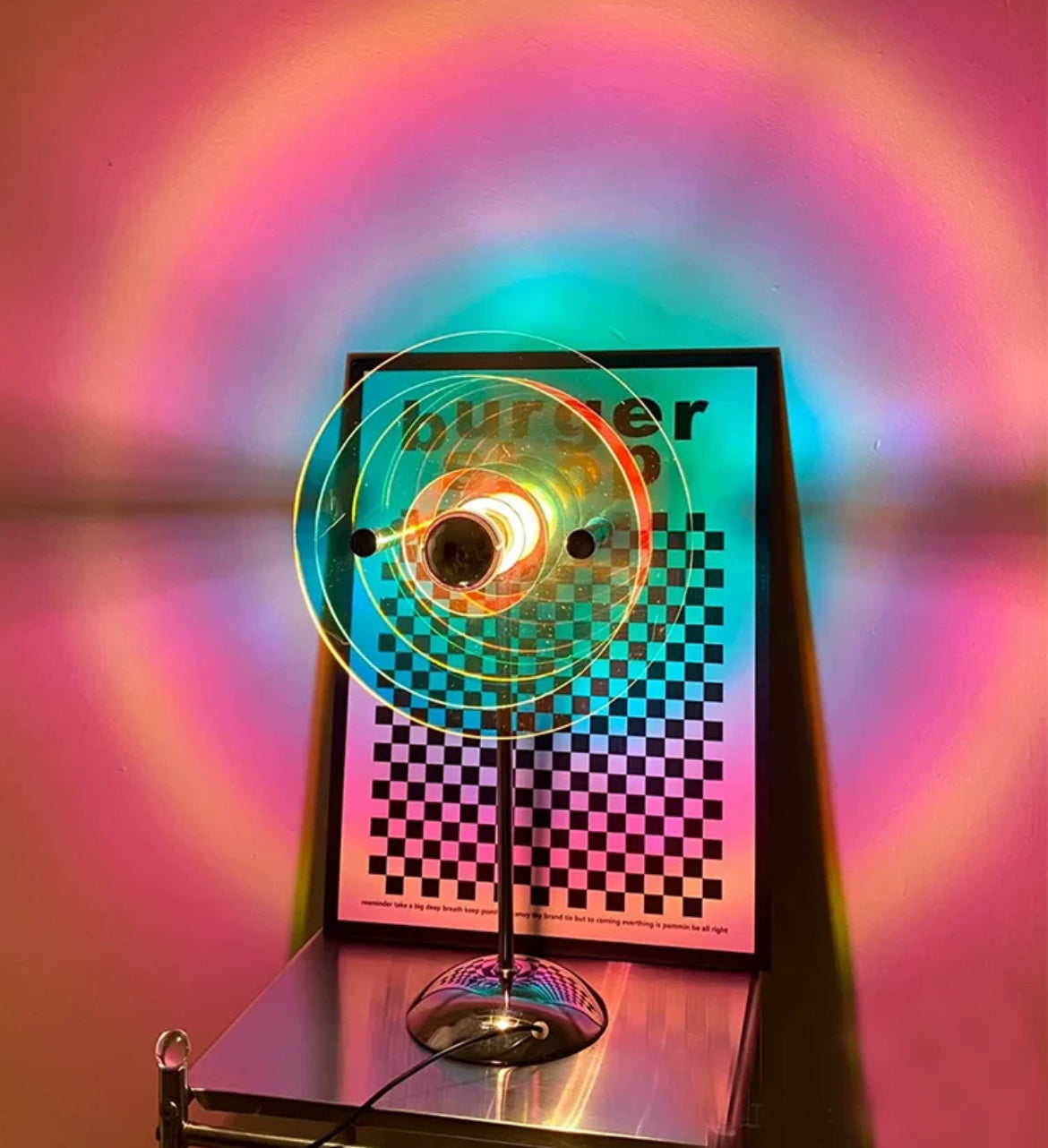 Bauhaus-inspired Retro Aura Lamp Multi
