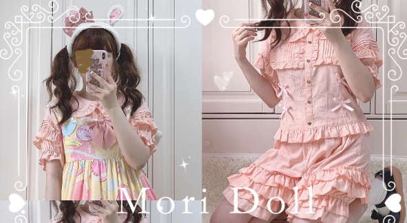 Kawaii Lolita Rabbit Ears Short Sleeve Shirt Multicolors