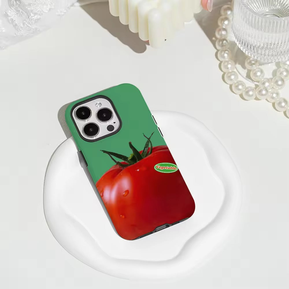 Tomato & Green Pepper iPhone Case