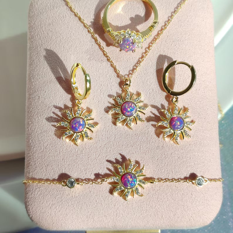 Opal Sun Jewelry Set