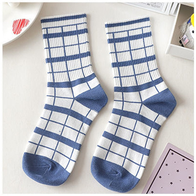 Blue Textured Teddy Bear Socks 4