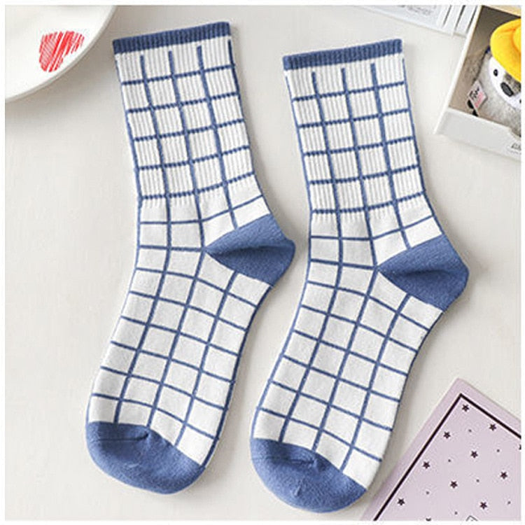 Blue Textured Teddy Bear Socks 5