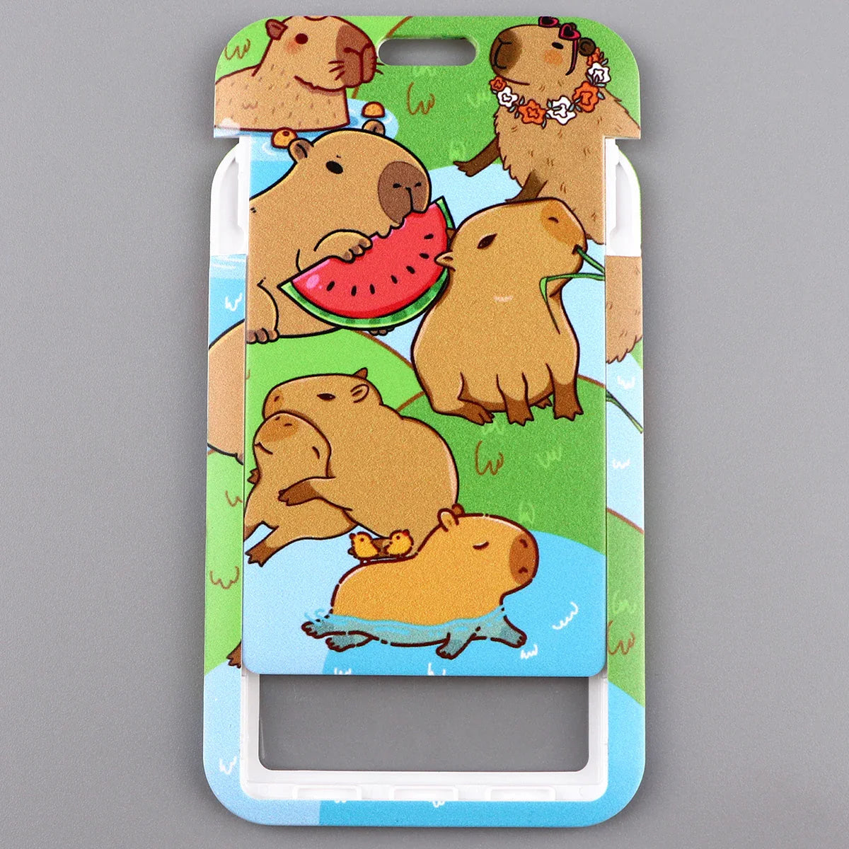Capybara Lanyard & Card Holder