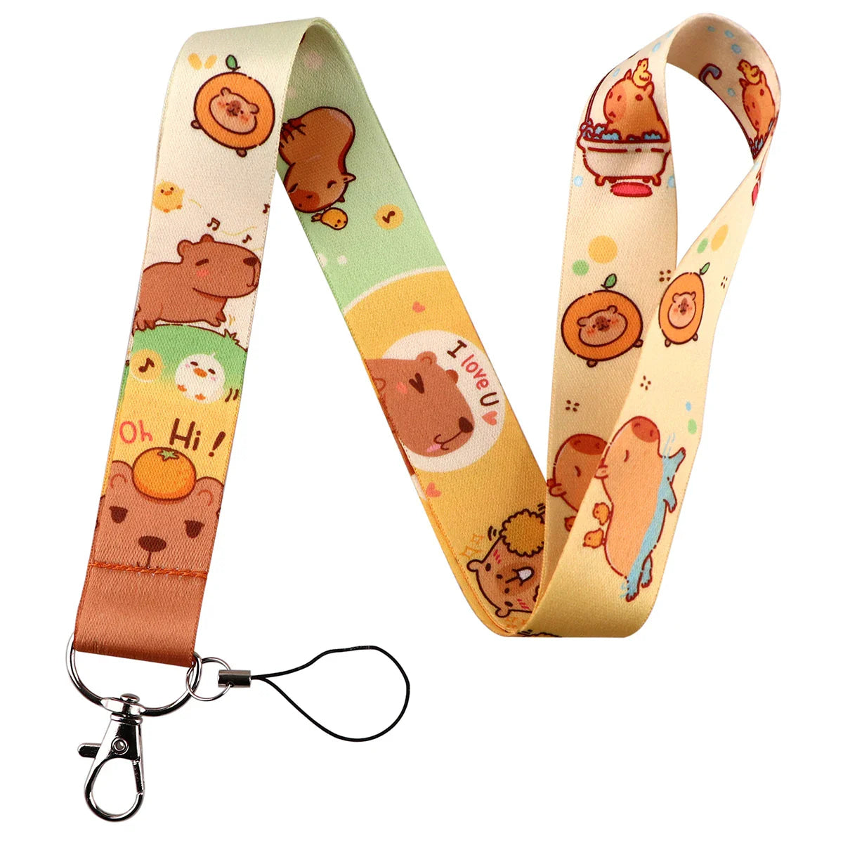 Capybara Lanyard & Card Holder