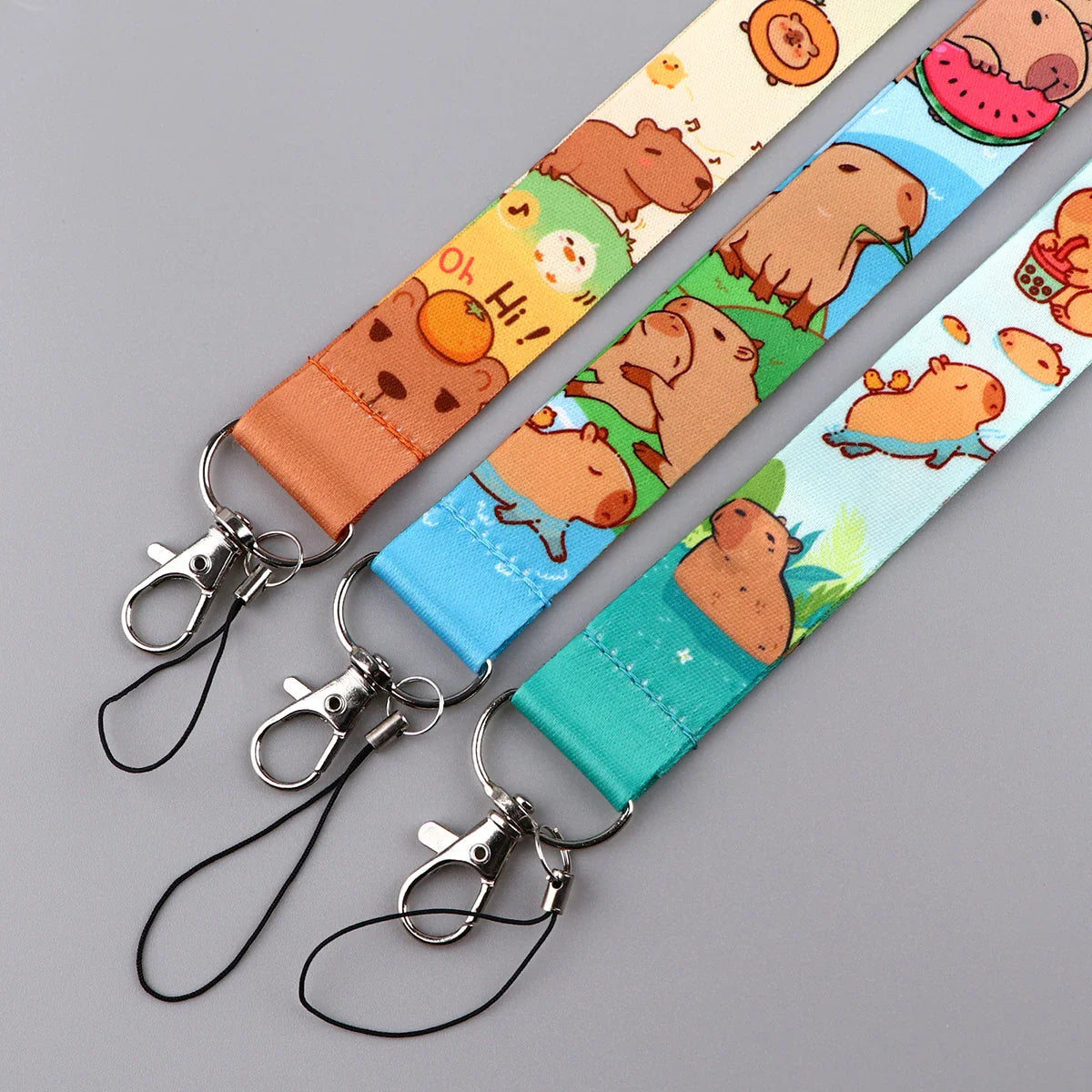 Capybara Lanyard & Card Holder