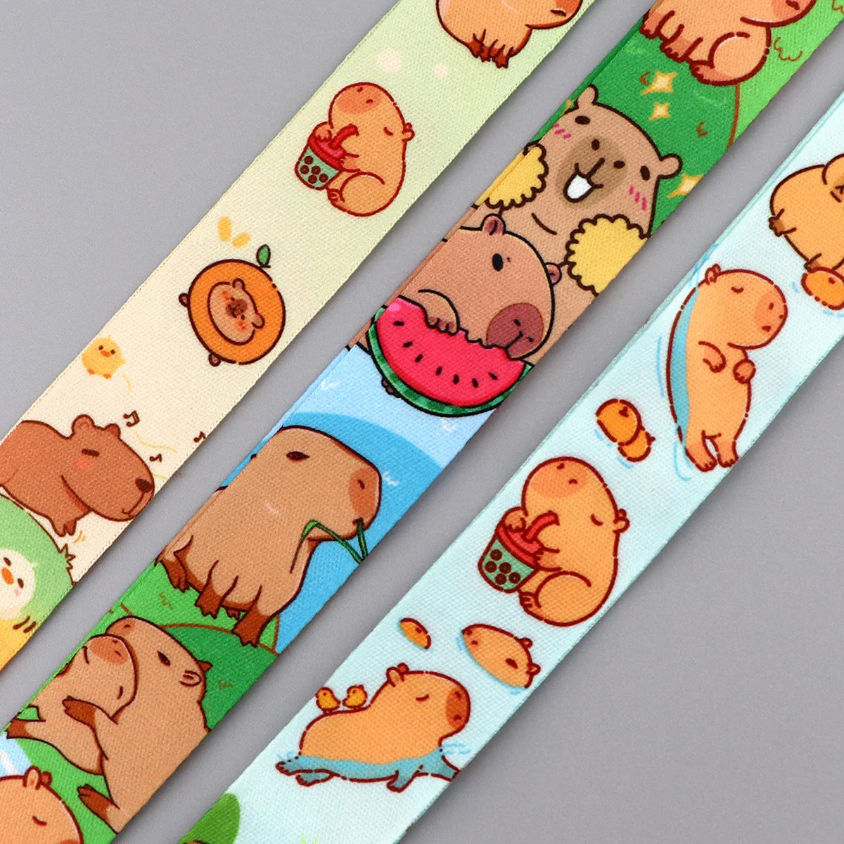 Capybara Lanyard & Card Holder