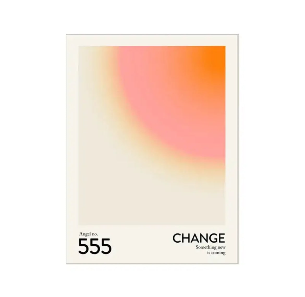 Angel Number Wall Poster 555
