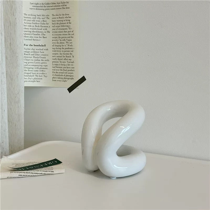 Ceramic Brush Holder White