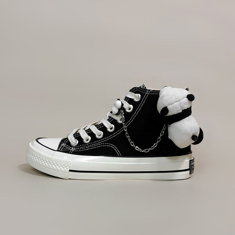 Chained Dino High Tops Panda