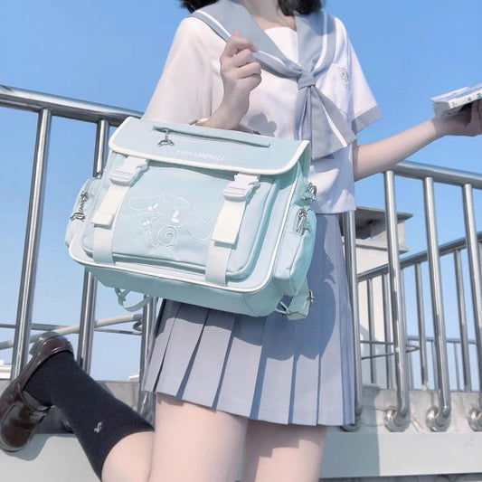 Kawai Blue School Messenger Bag