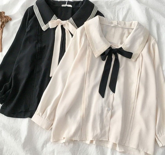 Classic Academia Collared Blouse