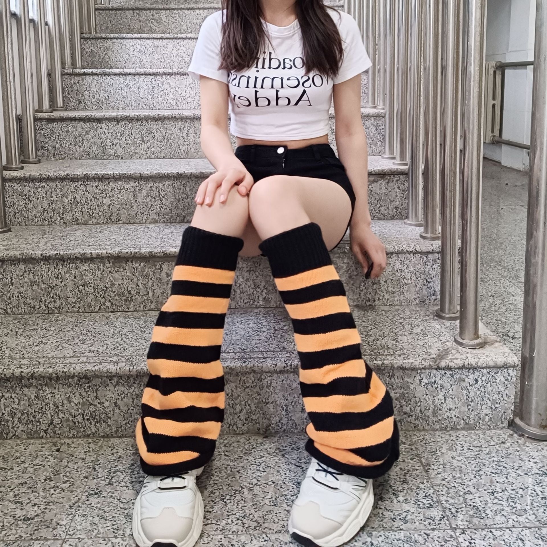 Classic Striped Leg Warmers A