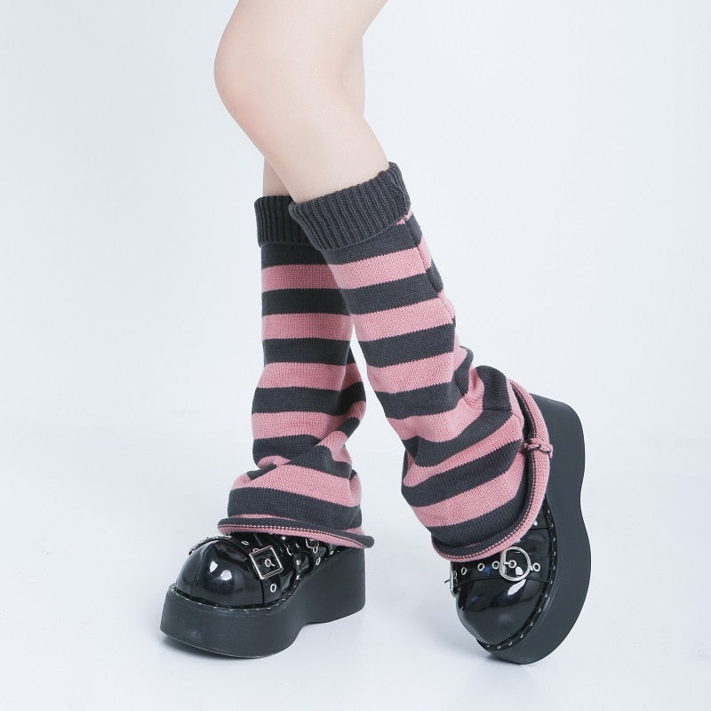 Classic Striped Leg Warmers F