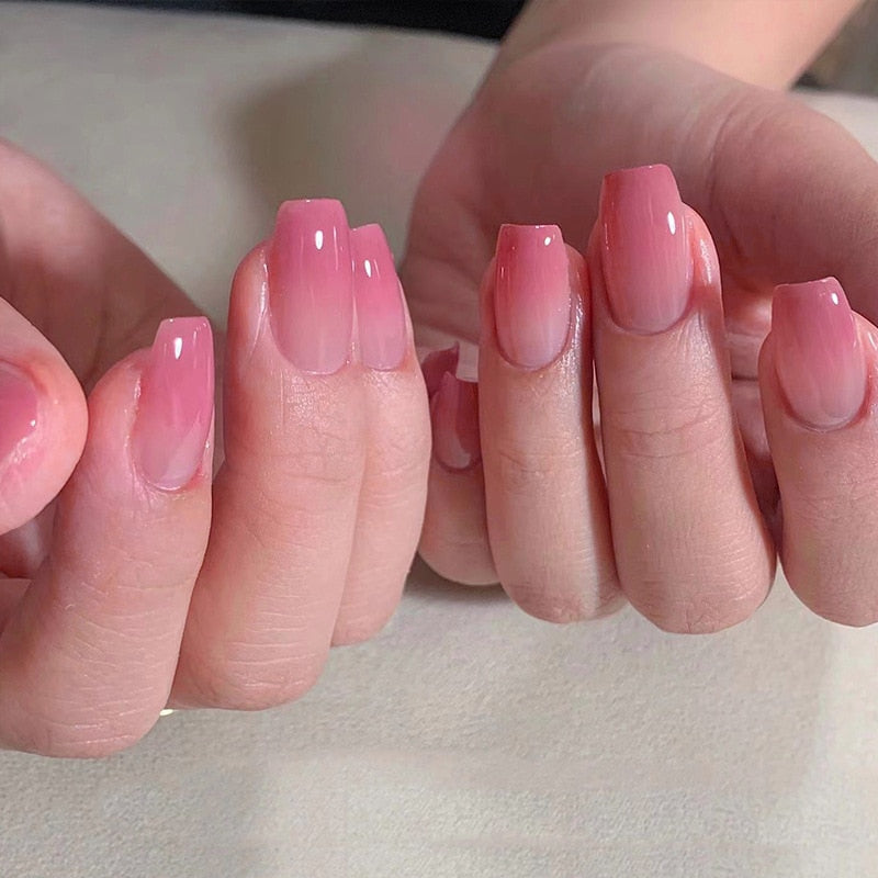 Clear Neutral Tone Press On Nails