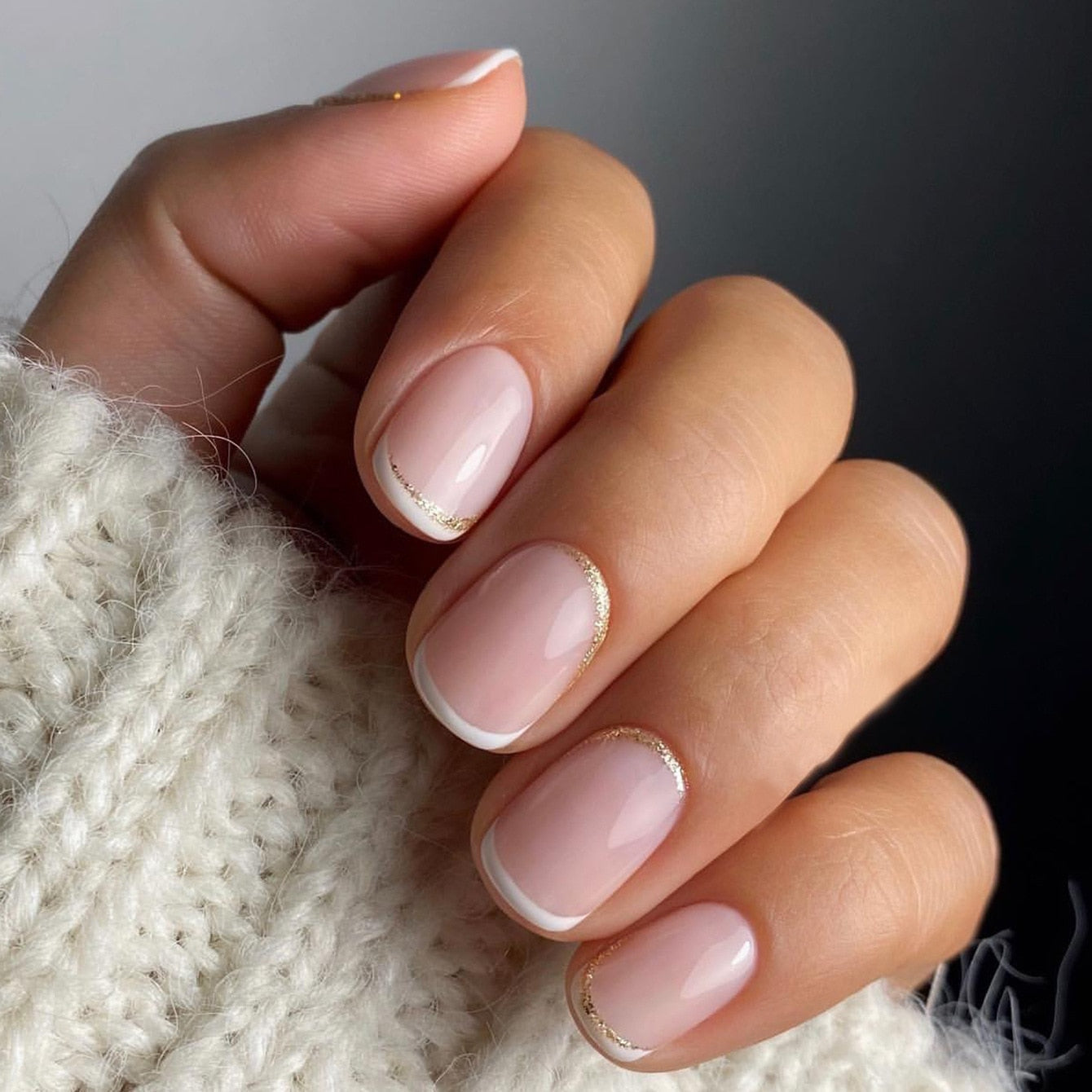 Clear Neutral Tone Press On Nails