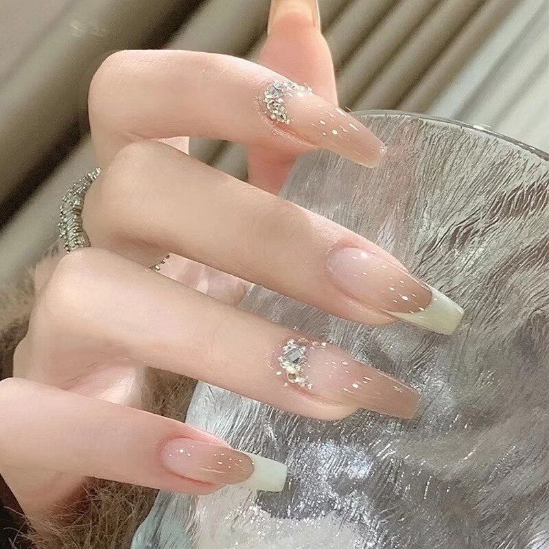 Clear Neutral Tone Press On Nails