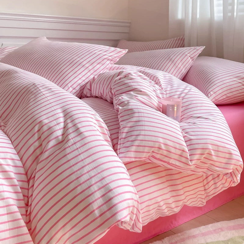Pink Cozy Bedding Set Pink