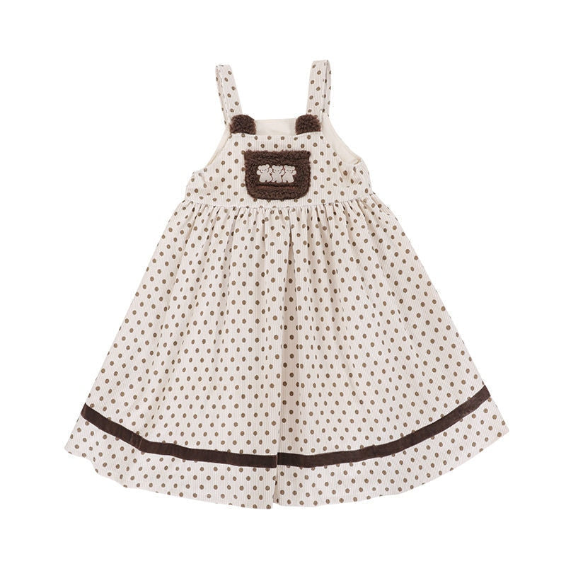 Corduroy Teddy Overall Dress