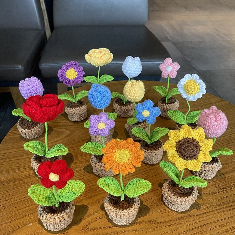 Crochet Flower Pots