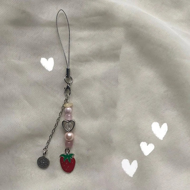 Strawberry Keychain & Phone Chain