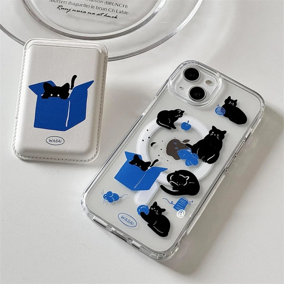 Y2K Cat iPhone Case + Wallet