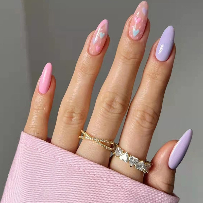 Spring Floral Press On Nails