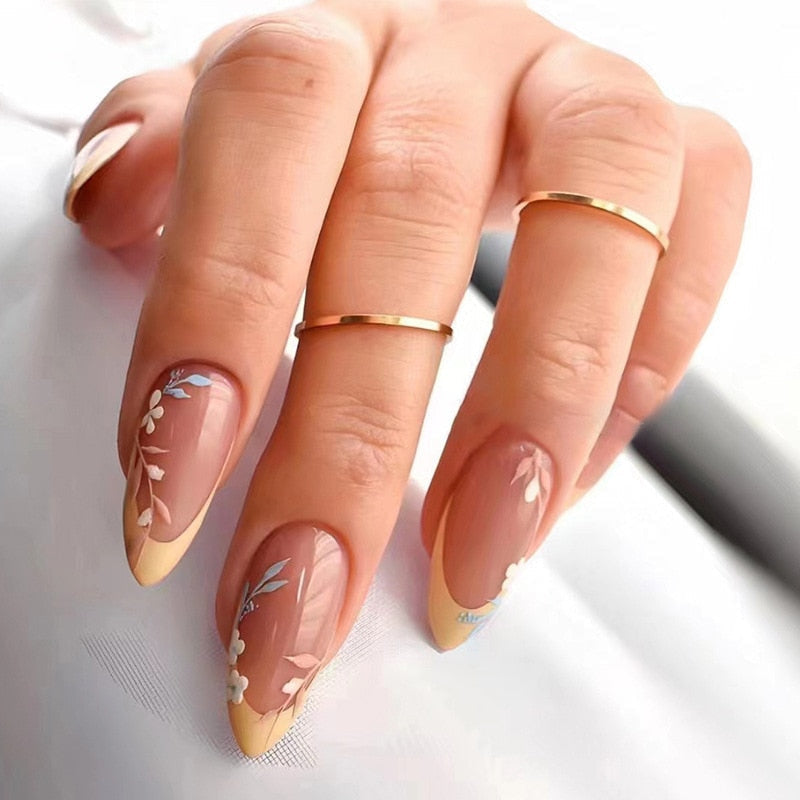 Spring Floral Press On Nails