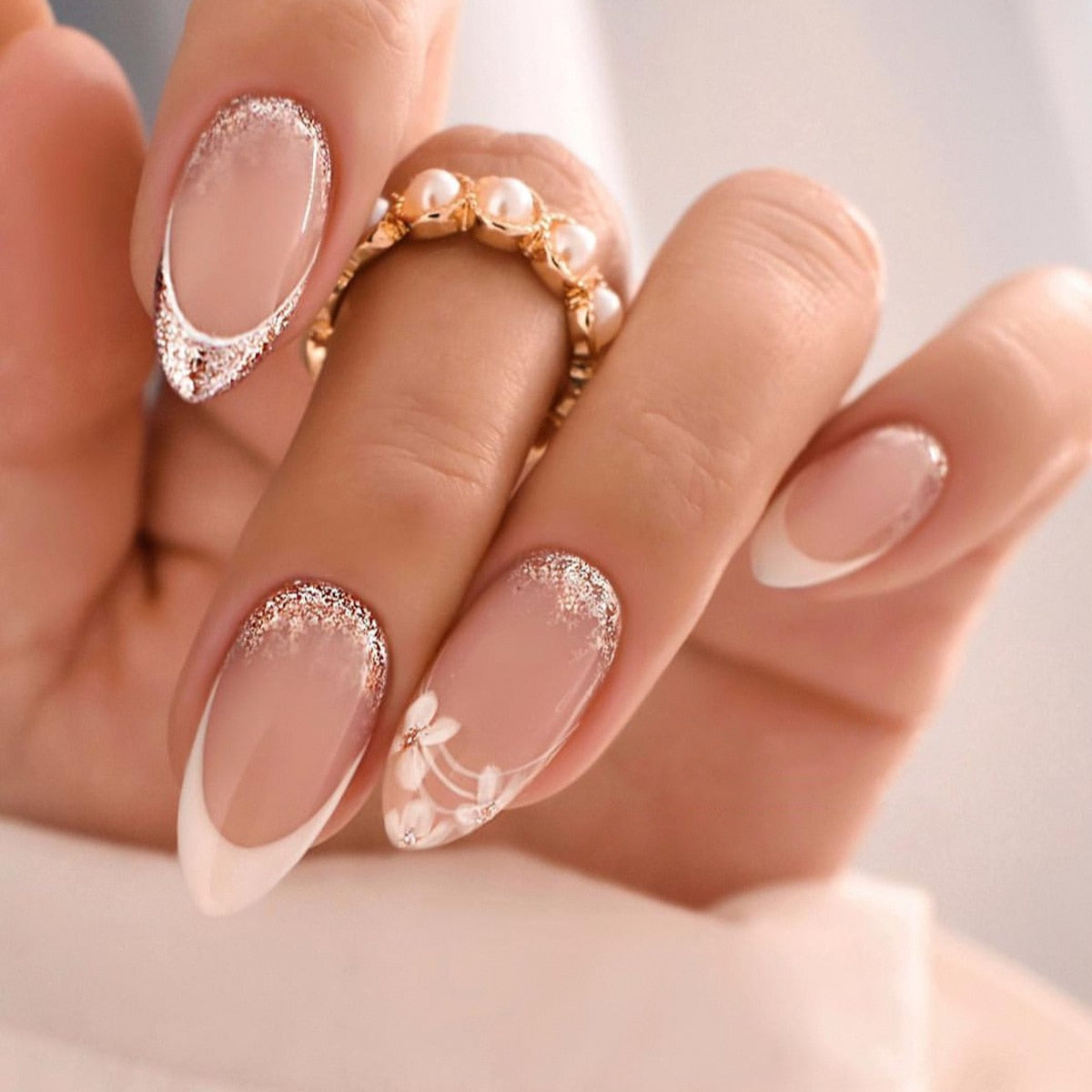 Spring Floral Press On Nails